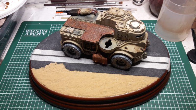 Goliath Rockgrinder - Soclage du diorama 2 : c'est sec !